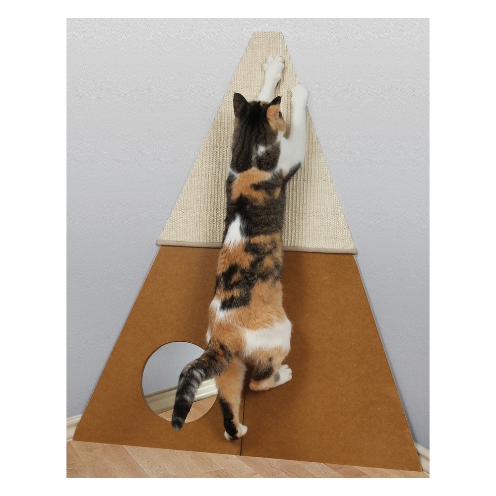SmartCat Bootsie's Corner Scratcher for Cats with Hidey Hole