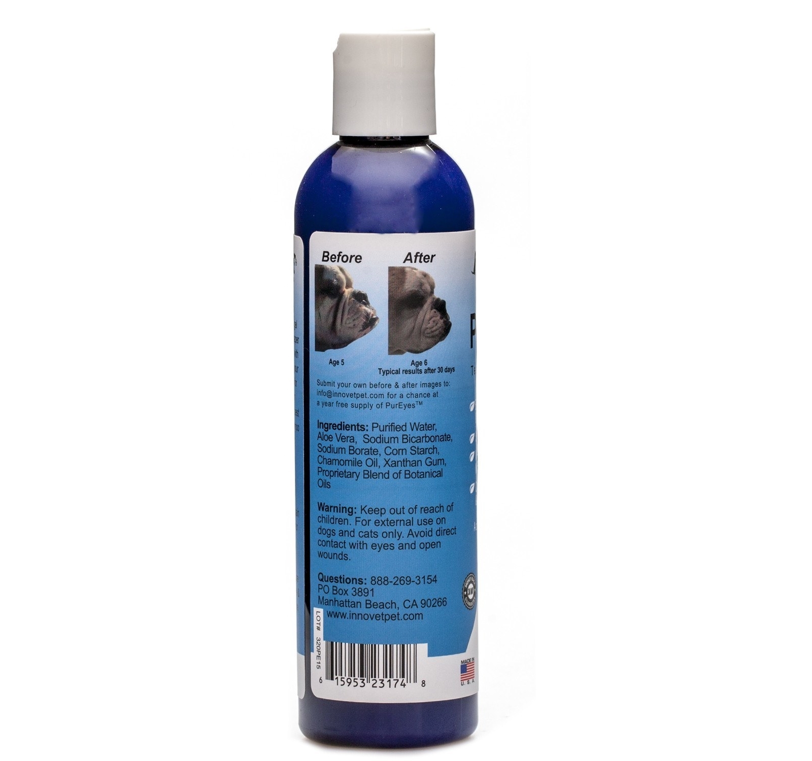 PuEyes Cats & Dogs Natural Tear & Saliva Stain Remover