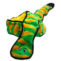Invincibles Ginormous Squeaker Snake Dog Toy with 12 Mega Squeakers image 0