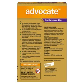 Advocate Spot-On Flea & Worm Control for Cats over 4kg image 0