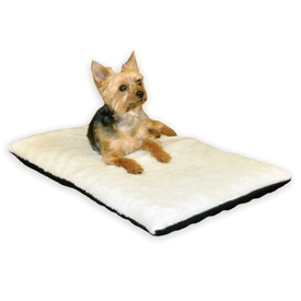 K&H Orthopedic Dual-Thermostat Low-Voltage Heated Pet Bed - Cream- Large image 0