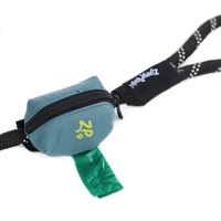 Zippy Paws Adventure Leash Dog Poop Bag Dispenser + BONUS Roll - Volcano Black image 0