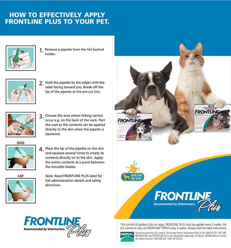 Frontline Plus for Dogs Flea and Tick Control