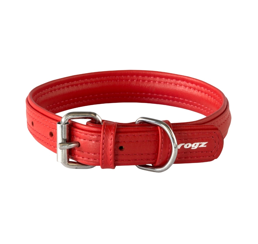 Rogz Soft Leather & Buckle Dog Collar
