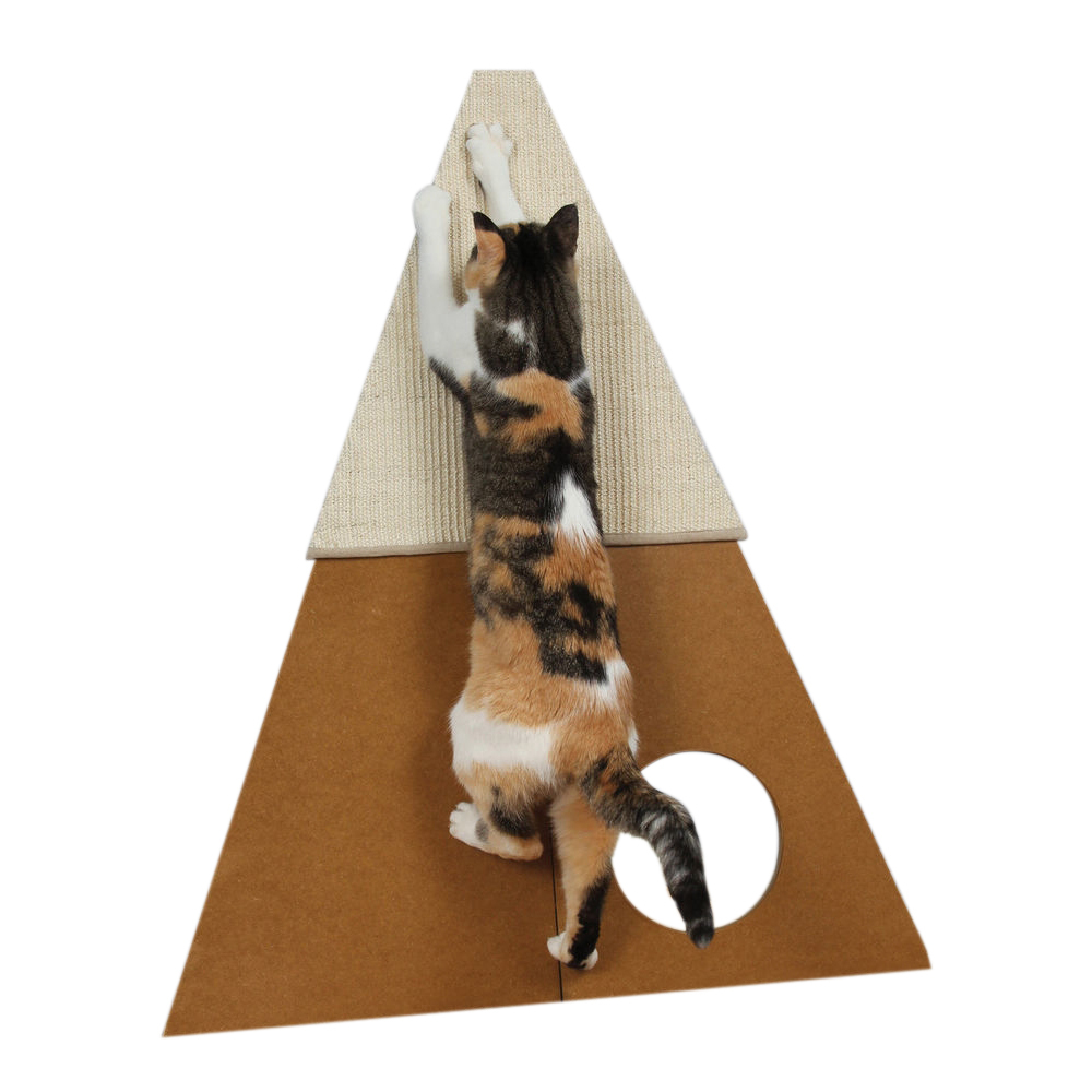 SmartCat Bootsie's Corner Scratcher for Cats with Hidey Hole