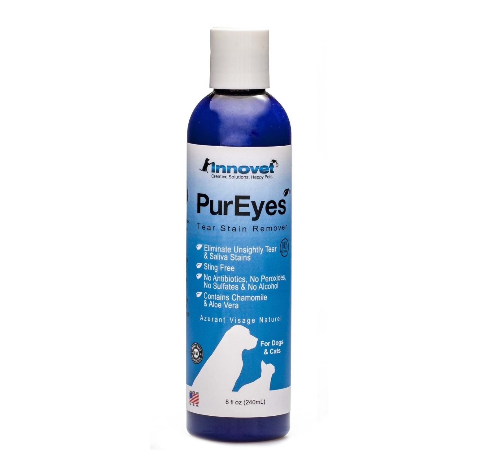 PuEyes Cats & Dogs Natural Tear & Saliva Stain Remover