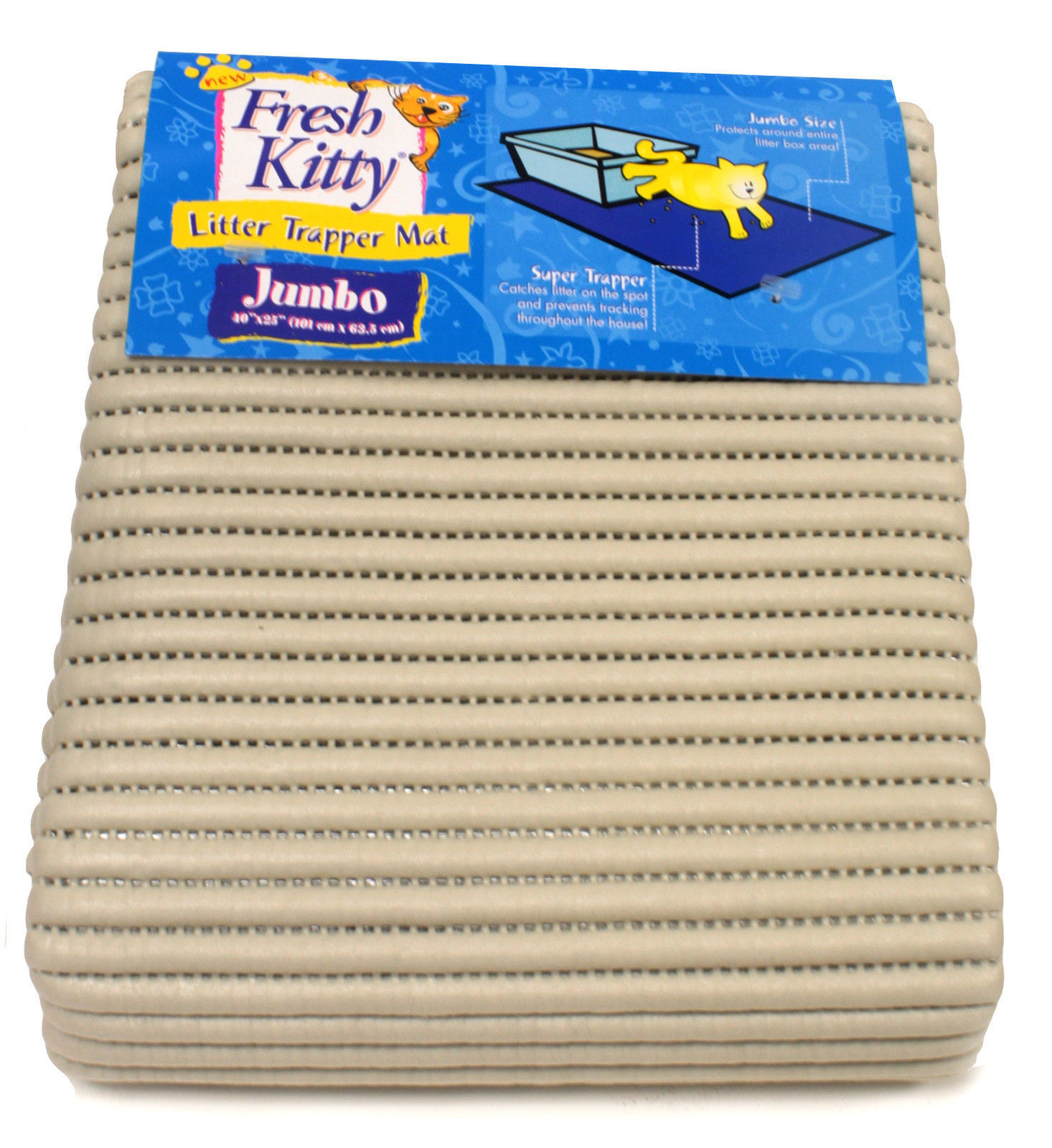 Fresh Kitty Litter Trapper Beige Mat for Cat