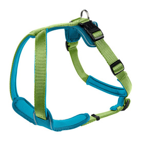 HUNTER Soft Neopren Dog Harness - Green & Petrol