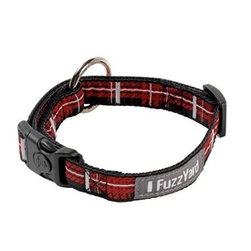 Fuzzyard "Red Fling" Tartan Original Nylon Dog Collar