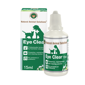 Natural Animal Solutions Eye Clear Cleaning Eye Drops for Cats & Dogs 15ml