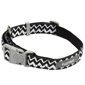 Fuzzyard "Ok Ok" Black & White Original Nylon Dog Collar