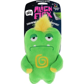 Alien Flex Plush Dog Toy with Squeaker - "Gro"