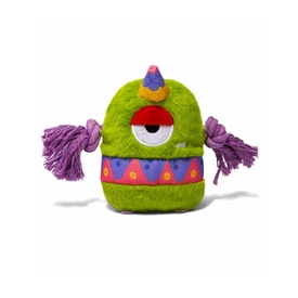 Alien Flex Plush & Rope Dog Toy with Squeaker - "Flo"