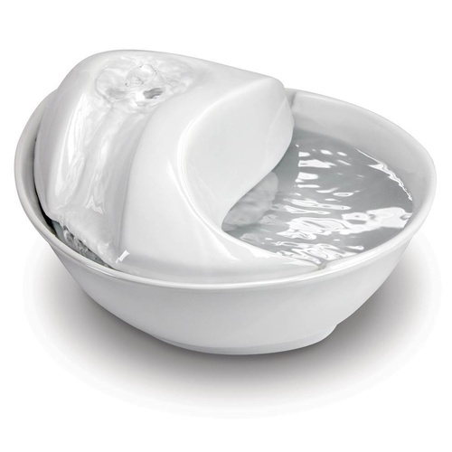 Pioneer Raindrop Ceramic Pet Drinking Fountain 1.7 litre - White main image