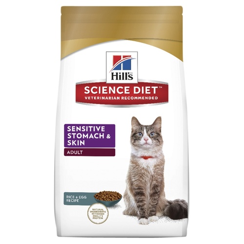 Hills Science Diet Adult Sensitive Stomach & Skin Dry Cat Food 1.6kg main image