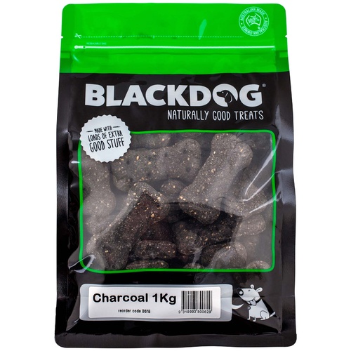 Black Dog Naturally Baked Charcoal Australian Biscuit Treats for Dogs 1kg main image