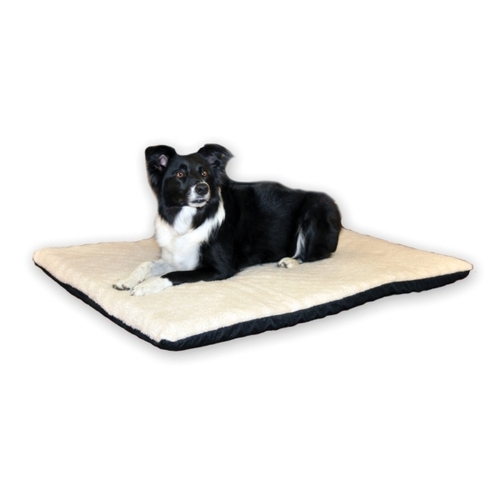 K&H Orthopedic Dual-Thermostat Low-Voltage Heated Pet Bed - Cream- Large main image
