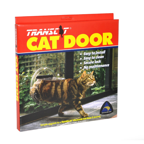 Transcat Clear Cat Door Small 4-Way Locking Door - 180mm Flap Width main image