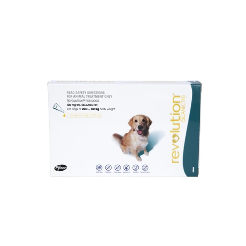 Revolution Flea Control for Dogs 20.140kg Bonus Canex All Wormer