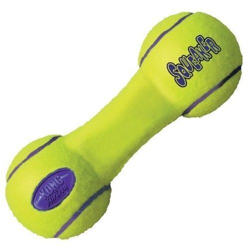 3 x KONG AirDog Squeaker Dumbbell Fetch Dog Toy - Small image 0