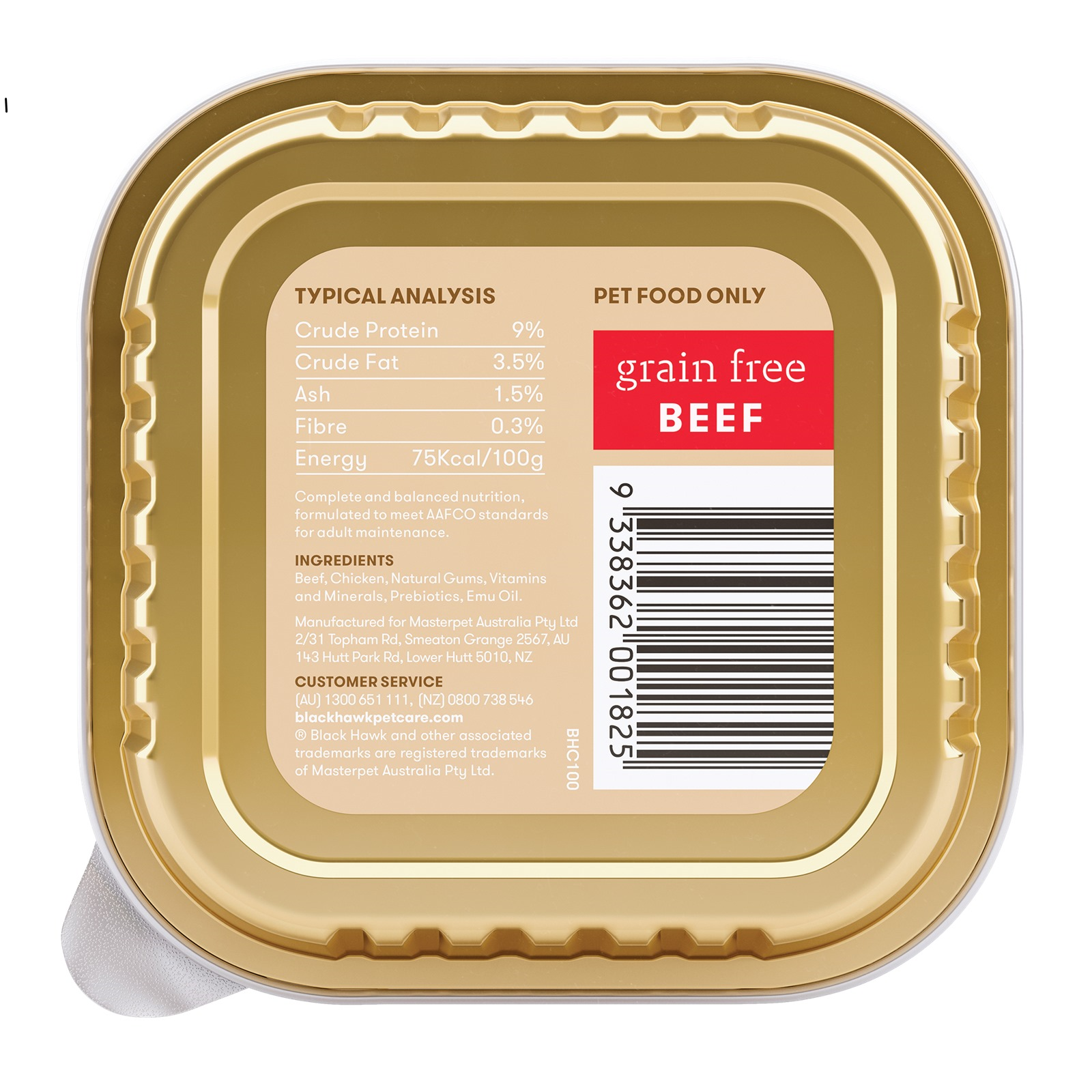 Black Hawk Grain Free Beef Wet Dog Food