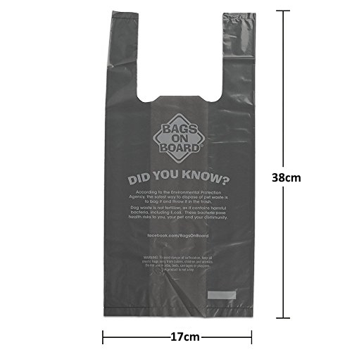 Bags on Board Hand Armor Dog Waste Pick up Bags - Extra Thick Handle Tie Bags - 100 Bags image 0