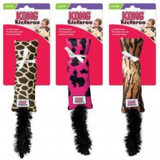 KONG Kickeroo Animal Print North American Catnip Cat Toy in Assorted Colours - 3 Unit/s image 0
