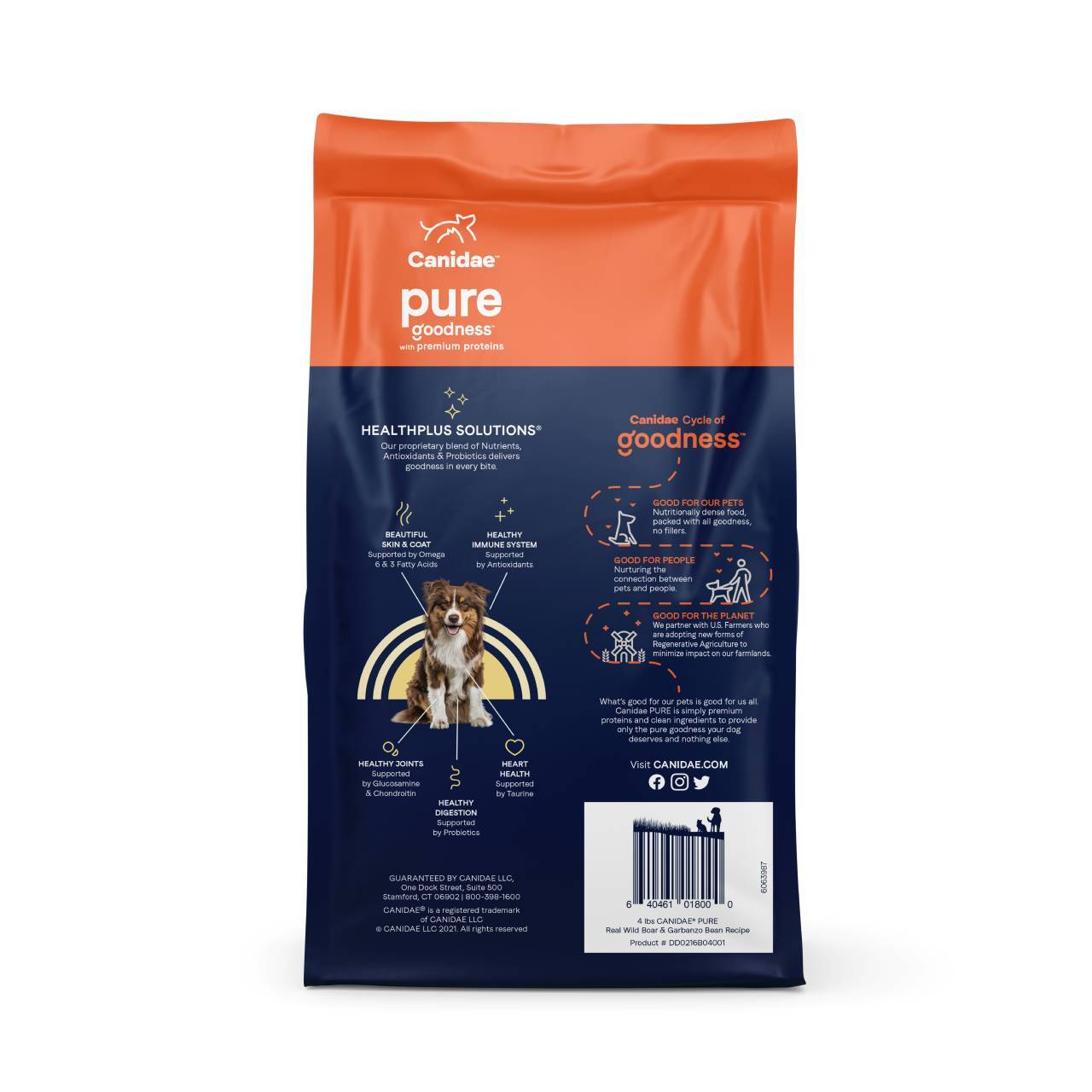 CANIDAE PURE Wild Grain Free Formula with Fresh Wild Boar Dry Dog Food 1.8kg image 0