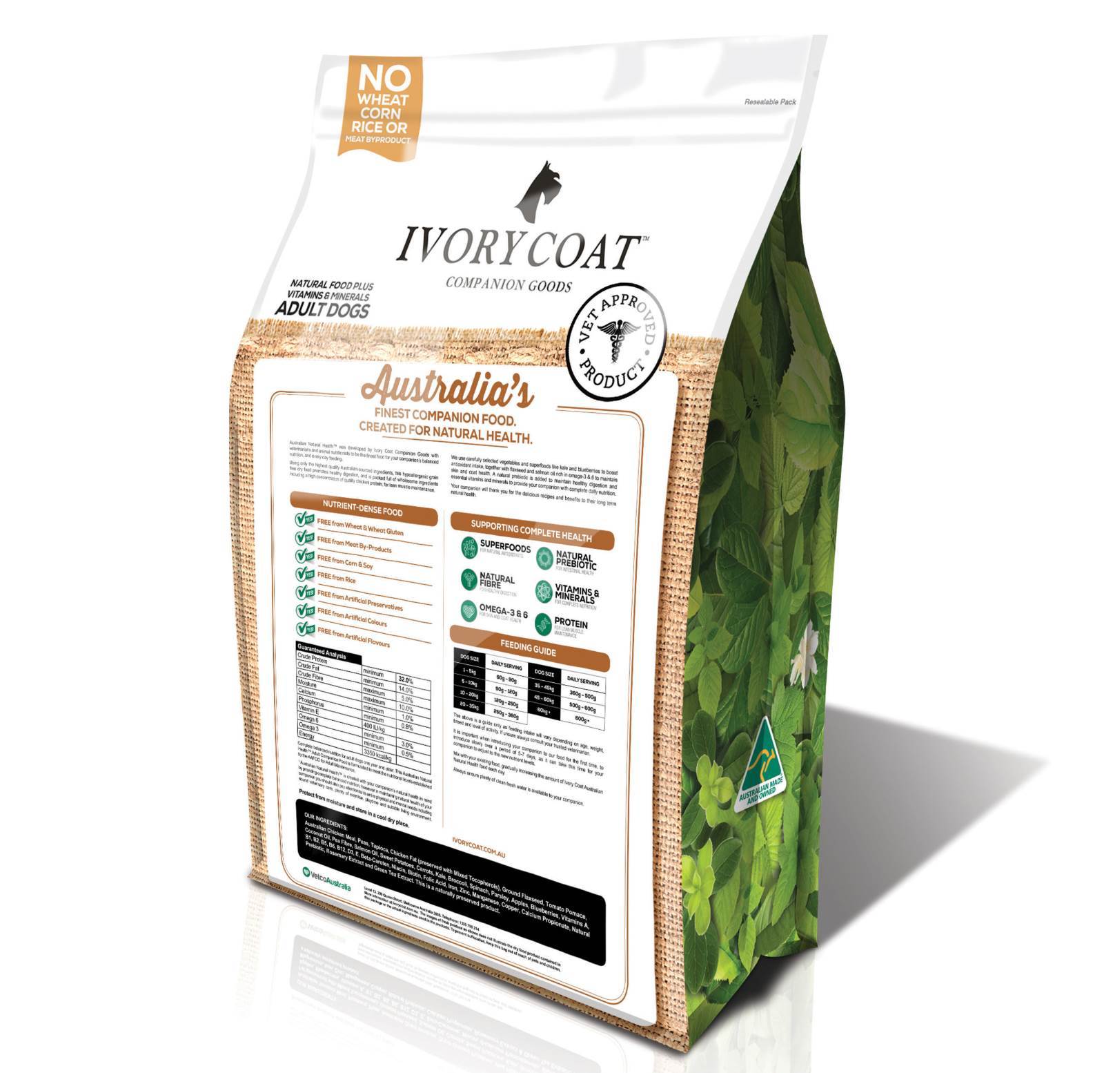 Chicken with Coconut Oil Dry Dog Food for Adult