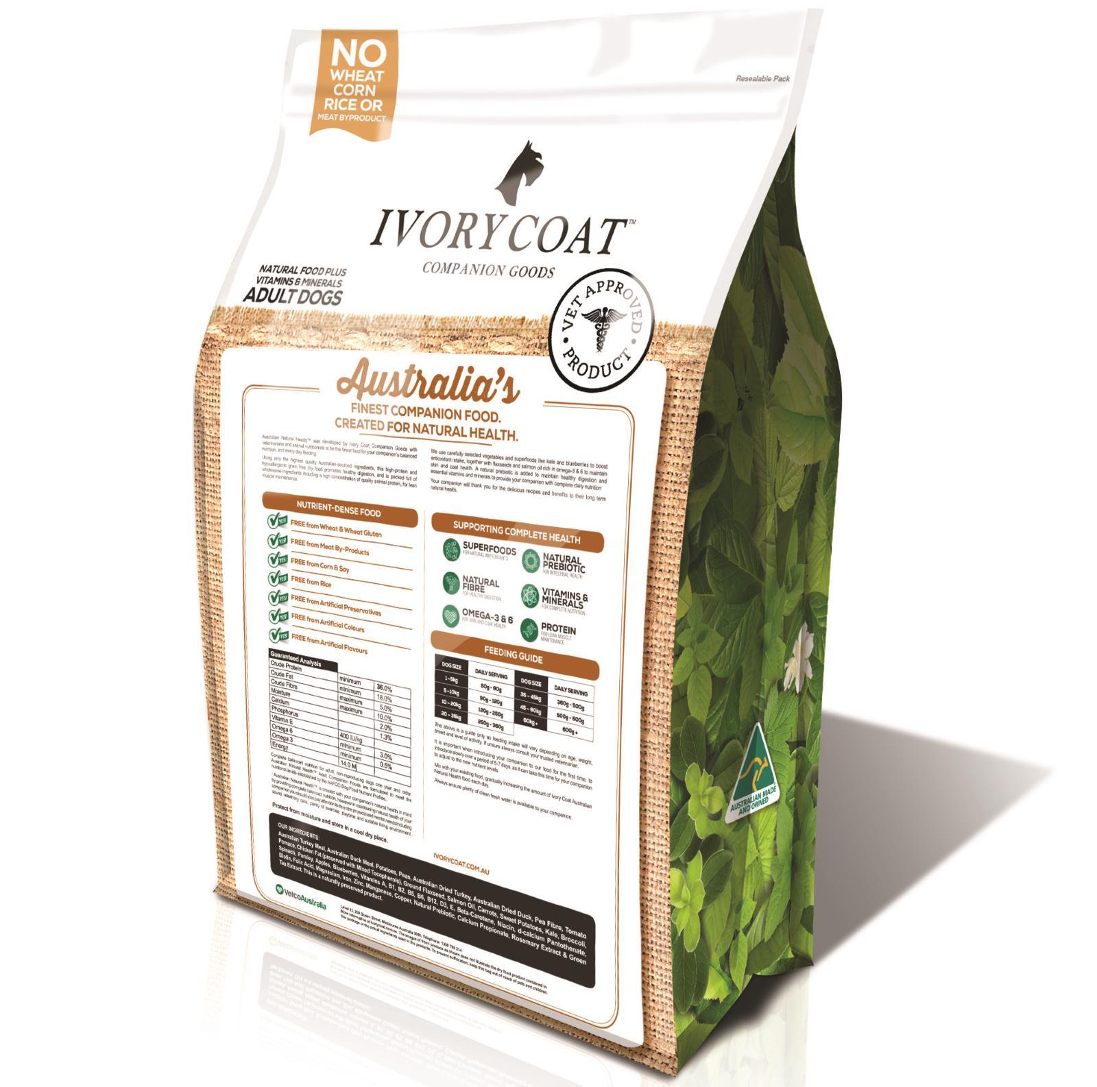 ivory coat dry dog food