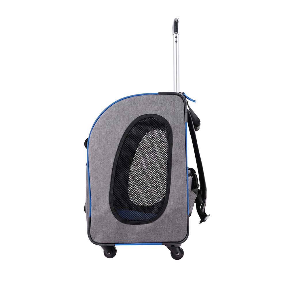 Ibiyaya New Liso Backpack Parallel Transport Pet Trolley - Slate/Sapphire image 0