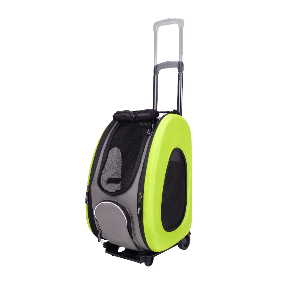 IBIYAYA 5-in-1 Combo EVA Pet Carrier & Stroller Backpack - Apple Green image 0