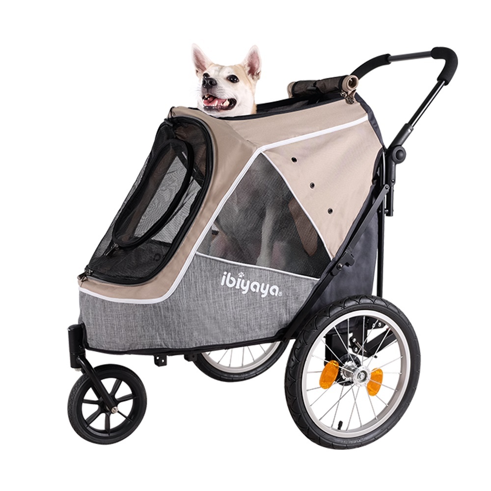 Ibiyaya Happy Pet Stroller Pram Jogger 2.0 - New and Improved w/ Bicycle Attachment image 0