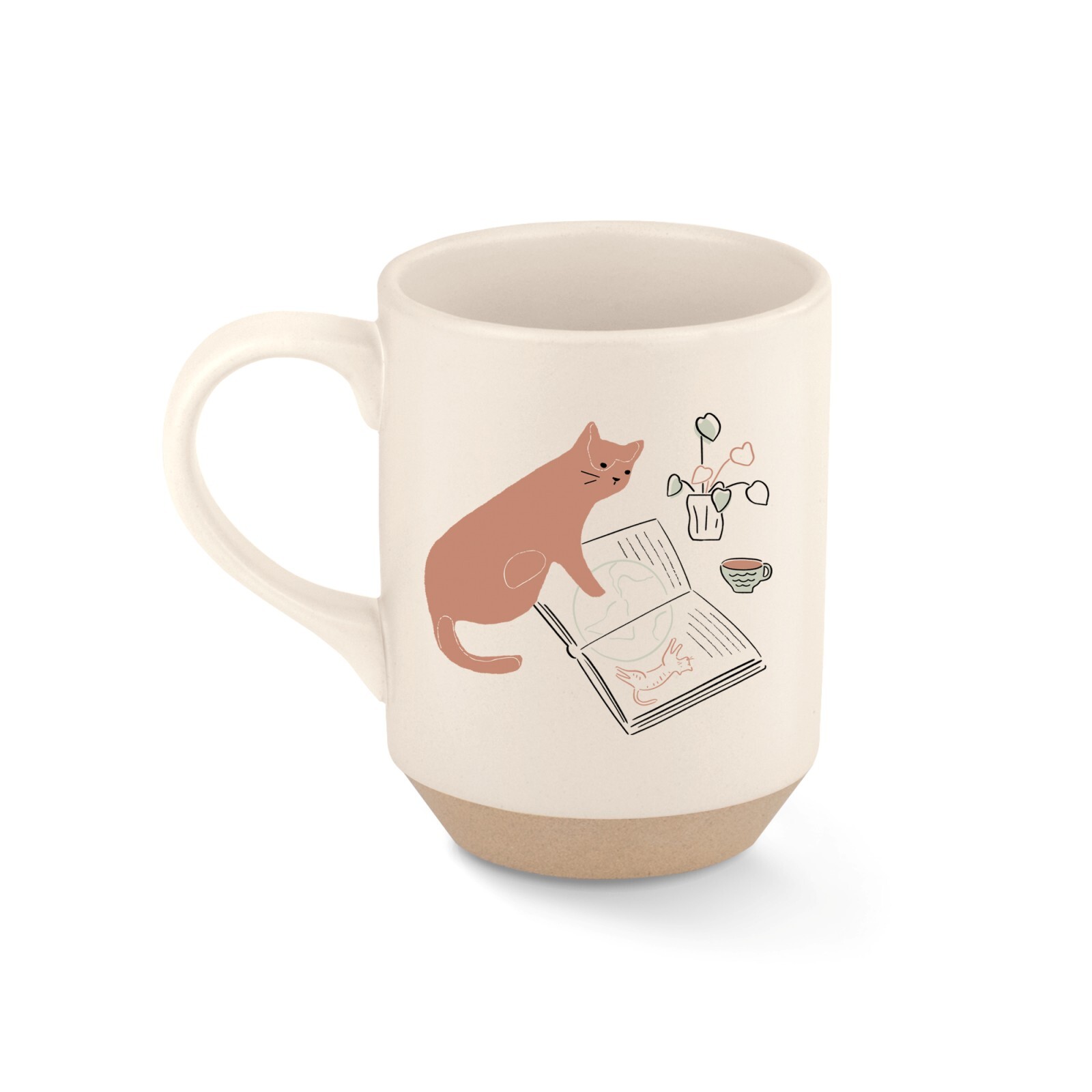 Fringe Studio Stoneware Tea or Coffee Mug - Cat & New York Times image 0