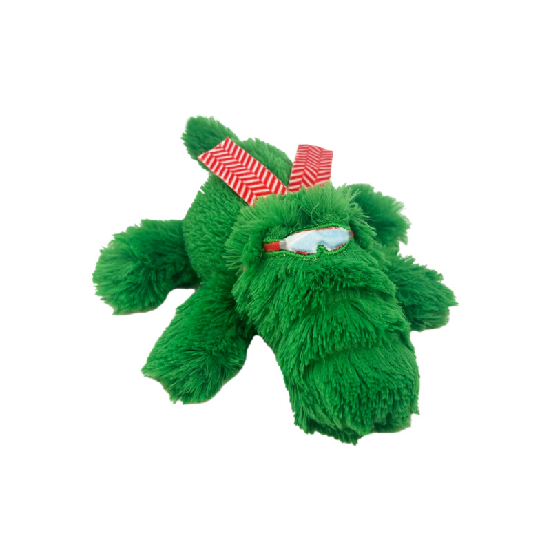 KONG Cozie Snuggle Dog Toy - Christmas Holiday Alligator - Small image 0