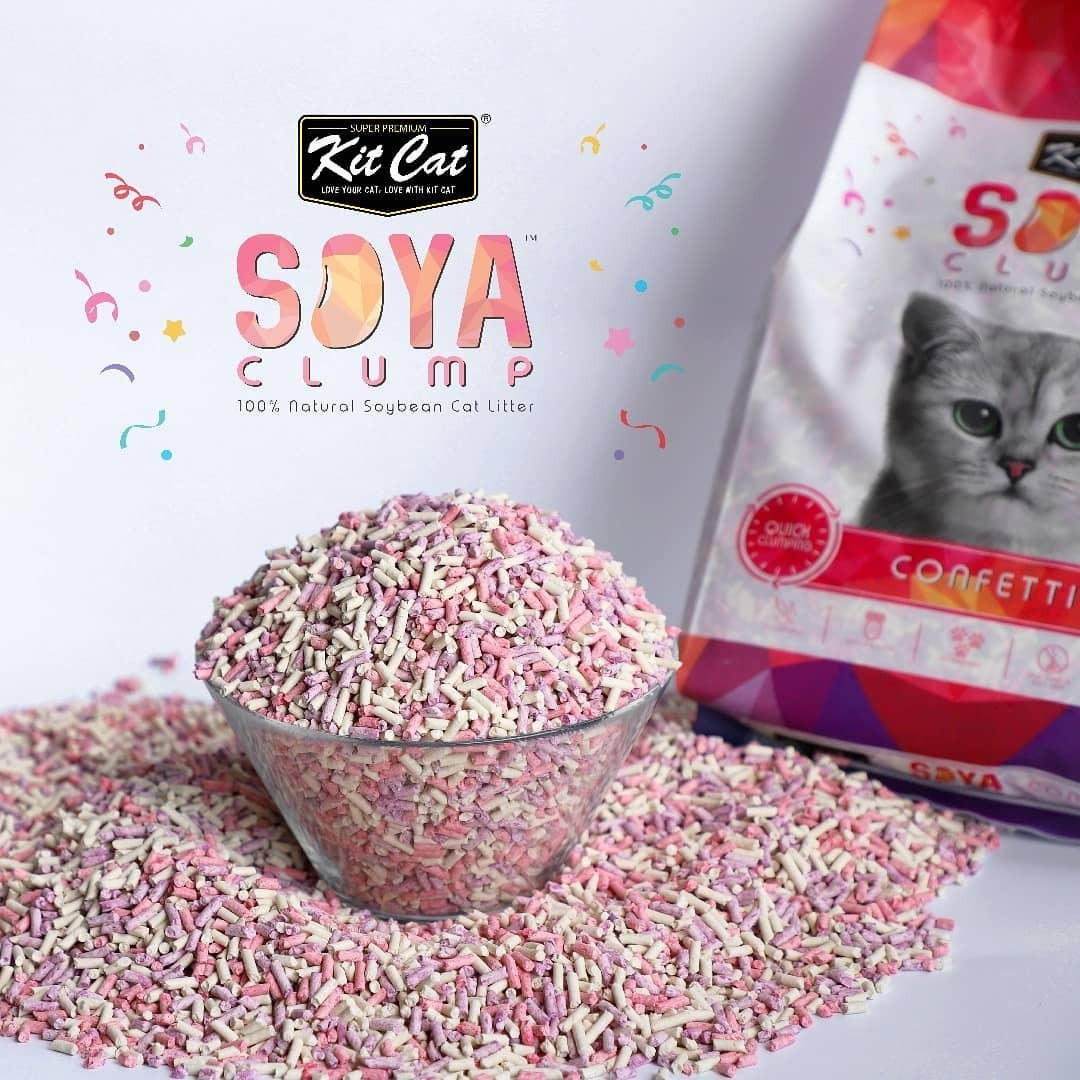 Kit Cat Confetti Soya Clumping Cat Litter 7 Litres