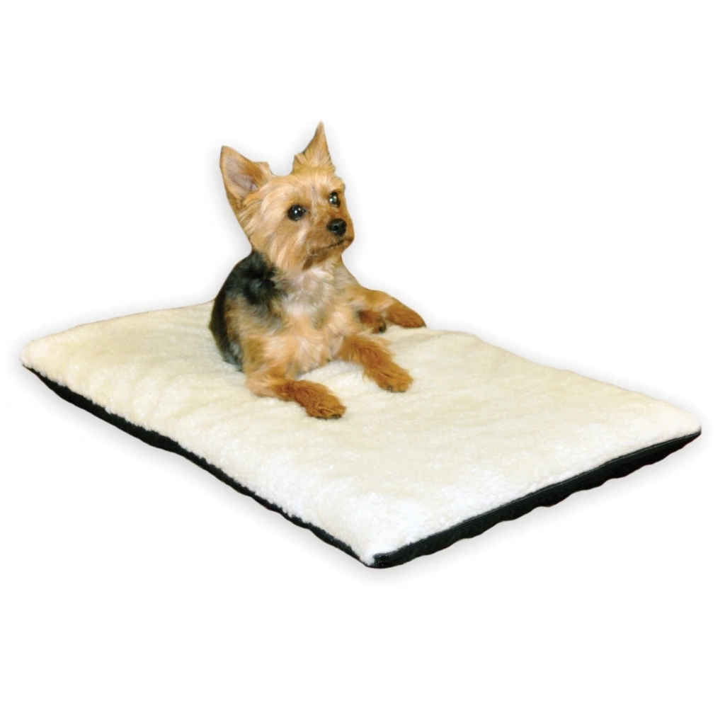 K&H Orthopedic Dual-Thermostat Low-Voltage Heated Pet Bed - Cream image 0