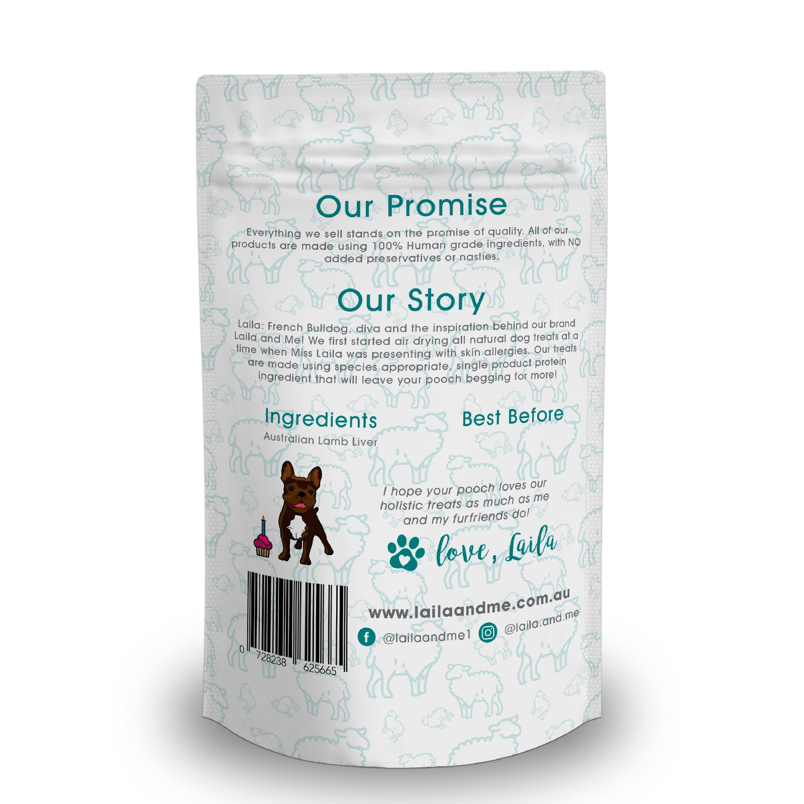 Laila & Me Dehydrated Australian Lamb Liver Cat & Dog Treats 100g/250g image 0