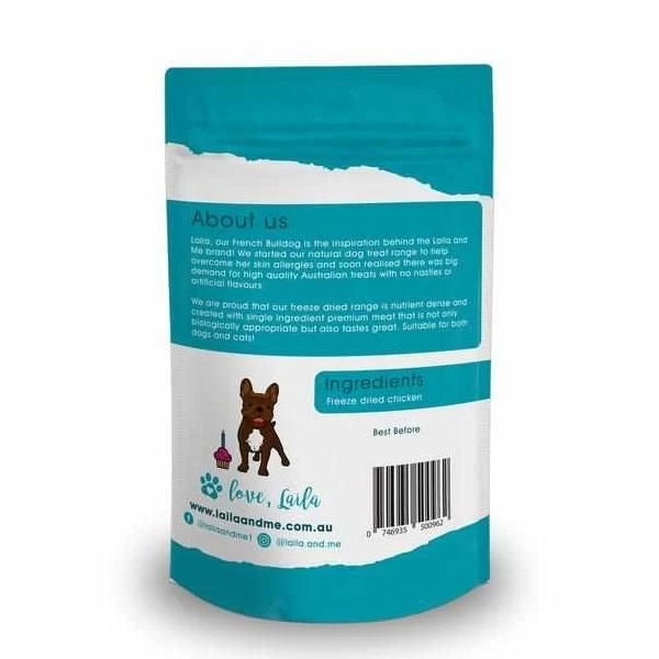 Laila & Me Freeze Dried Australian Chicken Hearts for Cats & Dogs 60g/140g image 0