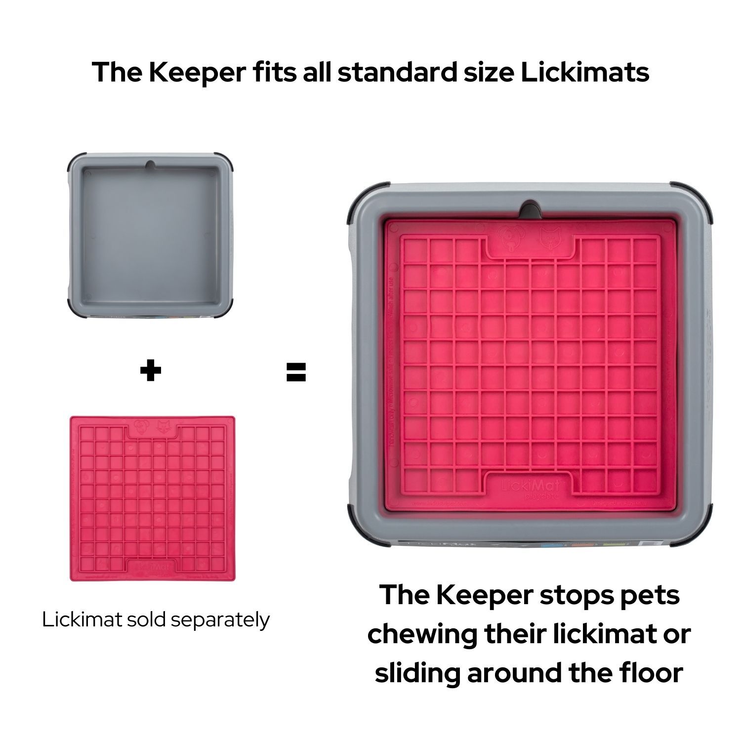 The Keeper Lickmat Pad Holder for Standard Size Lickimats image 0