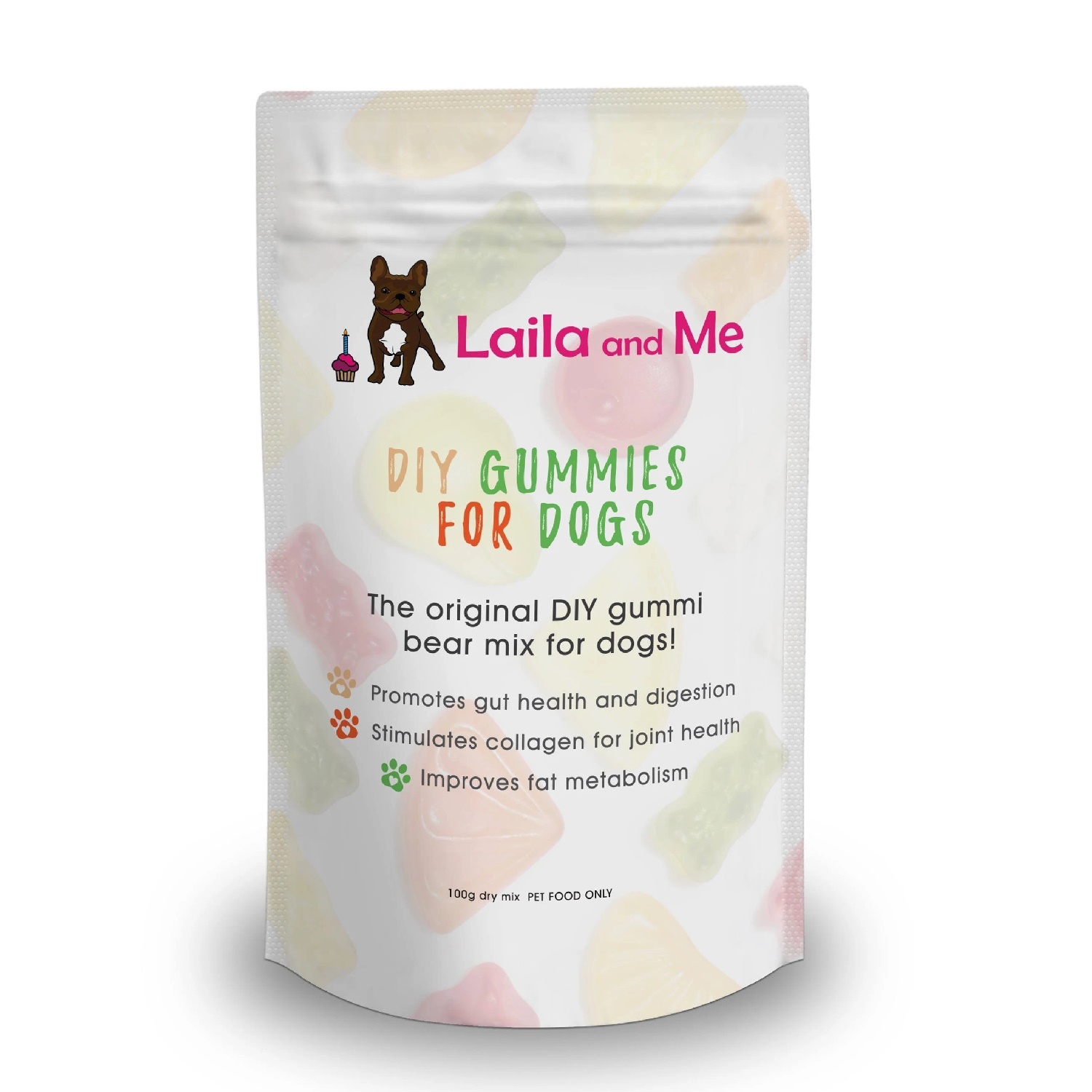 Laila & Me DIY Probiotic Gummi Mix Powder or Gummy Kit for Dogs image 0