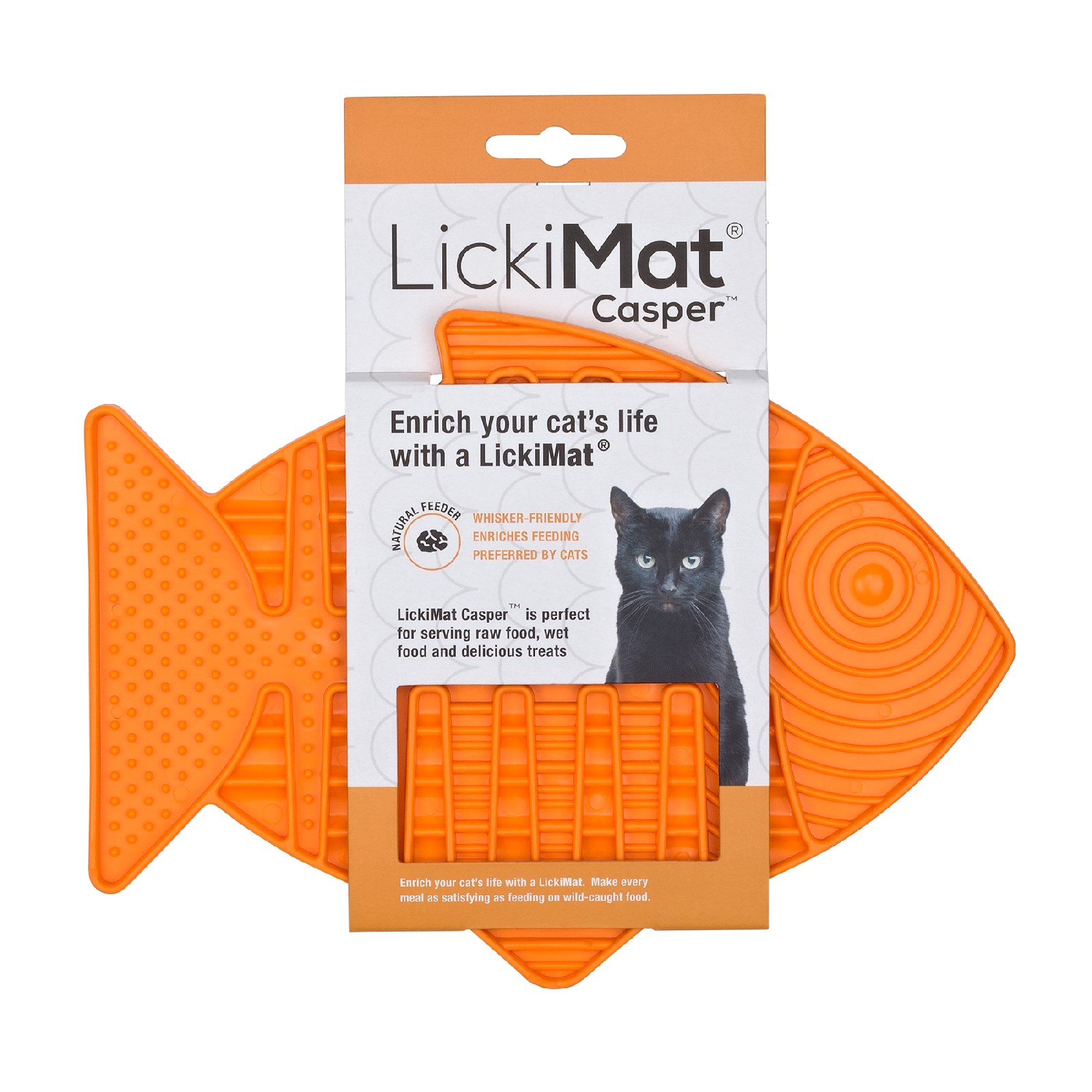 LickiMat Casper Slow Food Bowl Anti-Anxiety Mat for Cats image 0