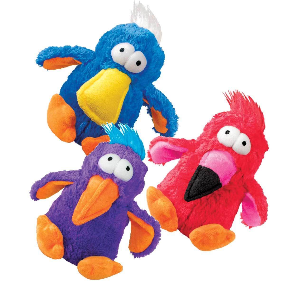KONG Dodo Plush Squeaker Dog Toy in Assorted Colours - 3 Unit/s image 0