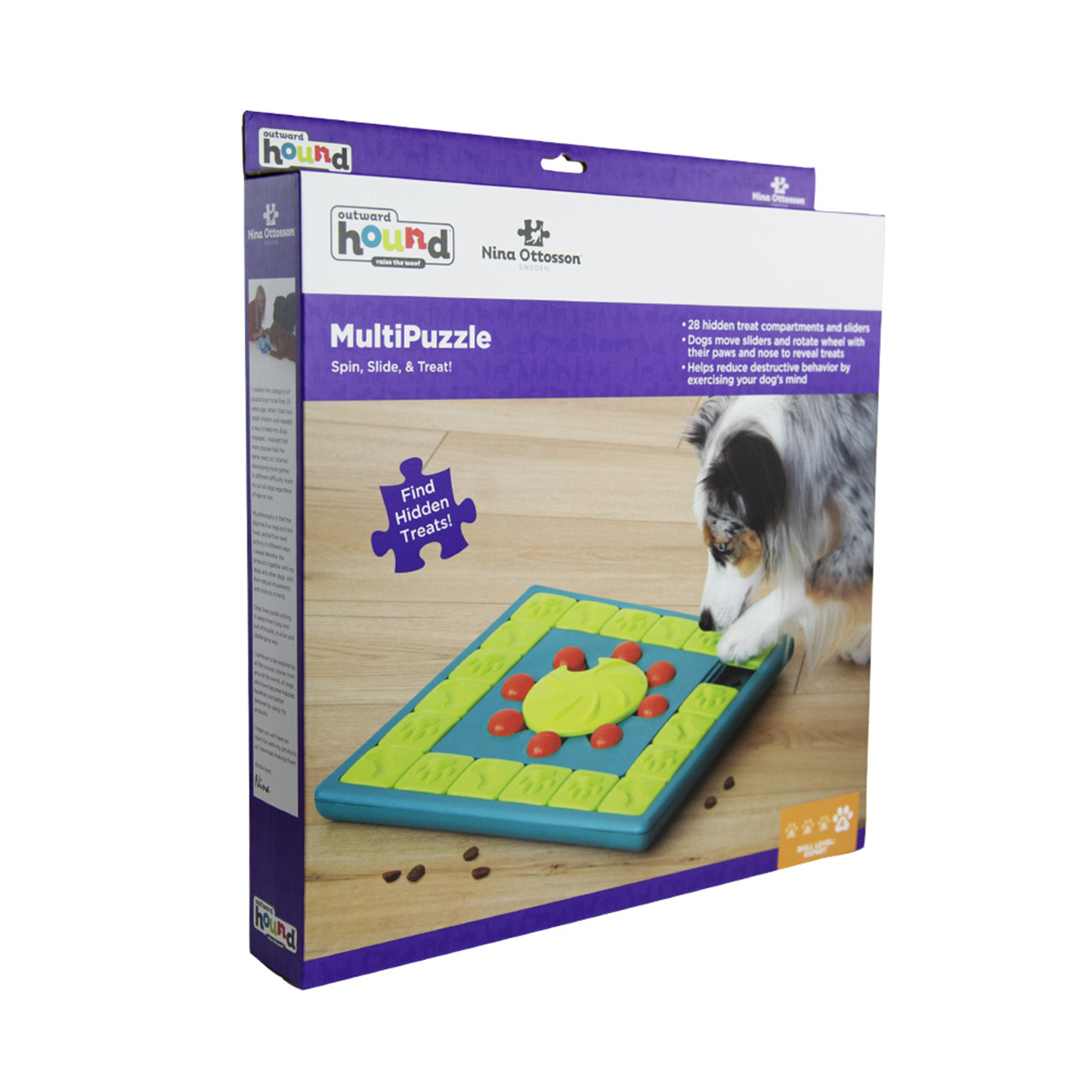 Nina Ottosson Multipuzzle Treat Dispensing Interactive Dog Game Level 4 image 0