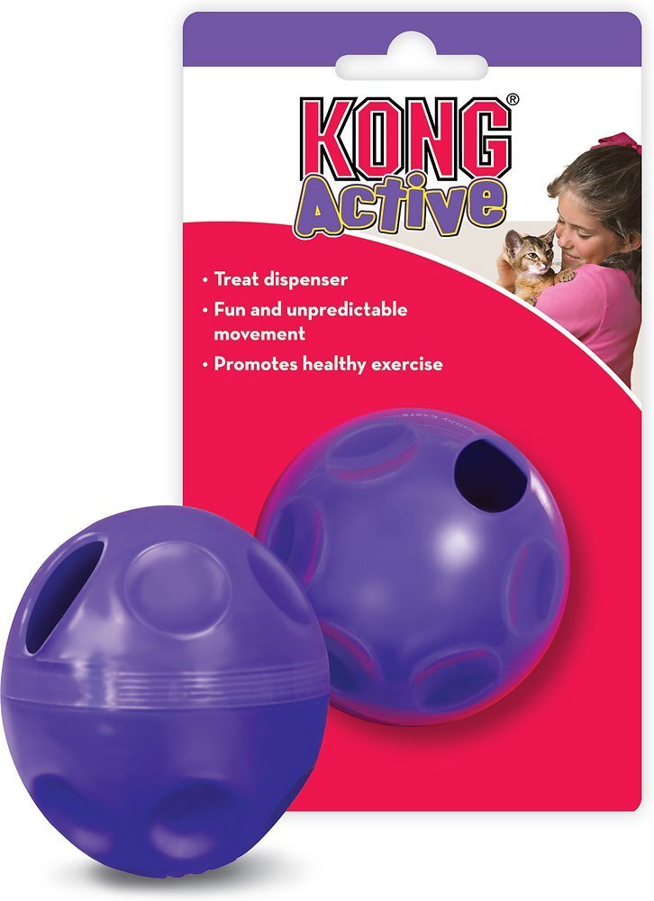 KONG Active Cat Treat Ball and Food Dispenser x Pack of 3 Unit/s image 0