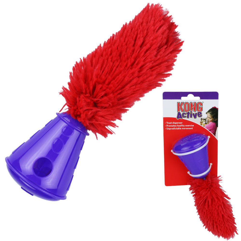 KONG Cat Toys Interactive Cat Treat Cone Toys