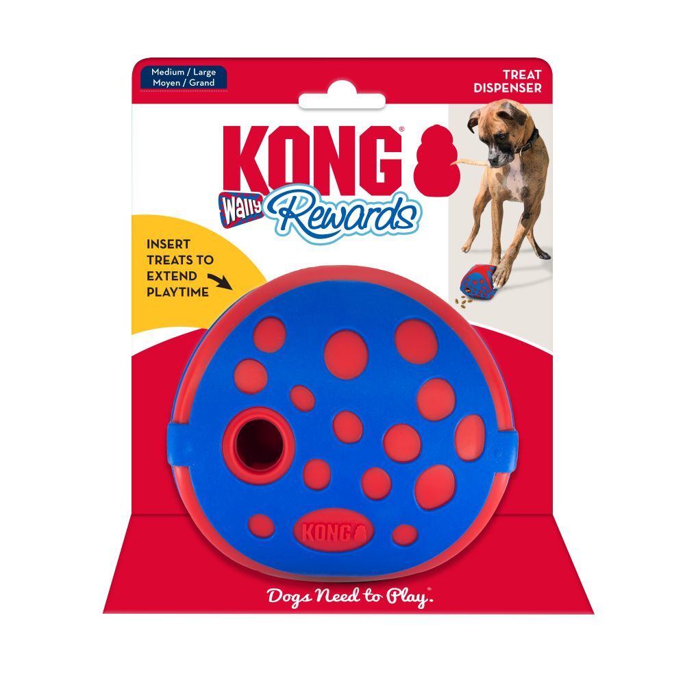 KONG Rewards Wally Interactive Food Dispender Dog Slow Food Bowl image 0