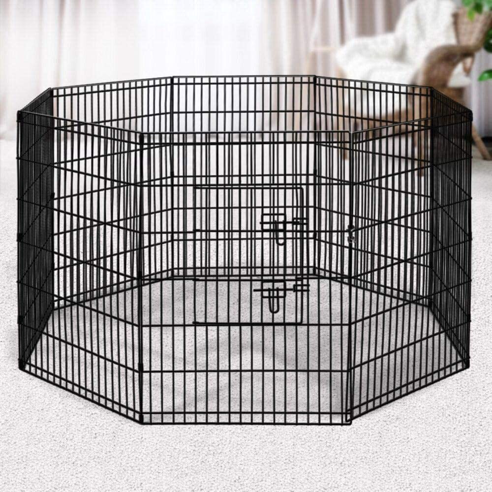 8 Panel Pet Dog Deluxe Playpen Puppy Exercise Cage Enclosure Fence Play Pen image 0