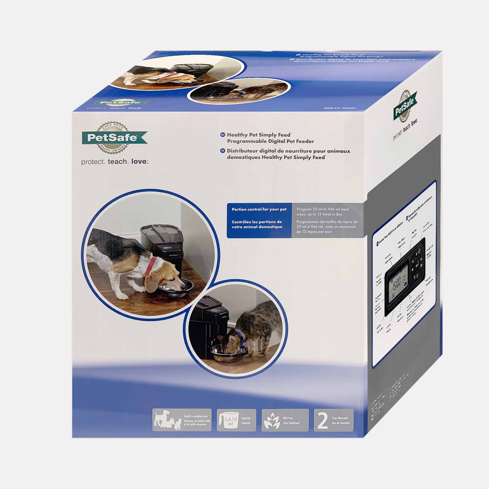 PetSafe Healthy Pet Simply Feed Automatic Pet Feeder for Dry Cat & Dog Food image 0
