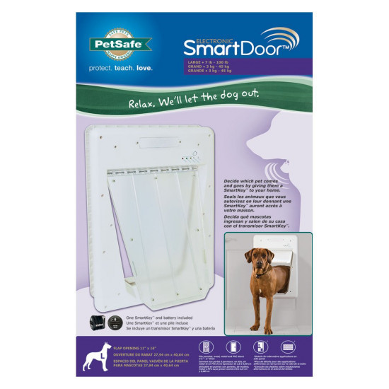 Petsafe Lockable SmartDoor with Radio Frequency Collar Key for Large Dogs image 0